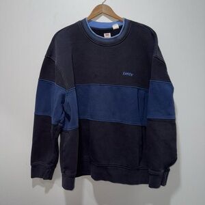 Levi's Men's Black and Blue Sweater